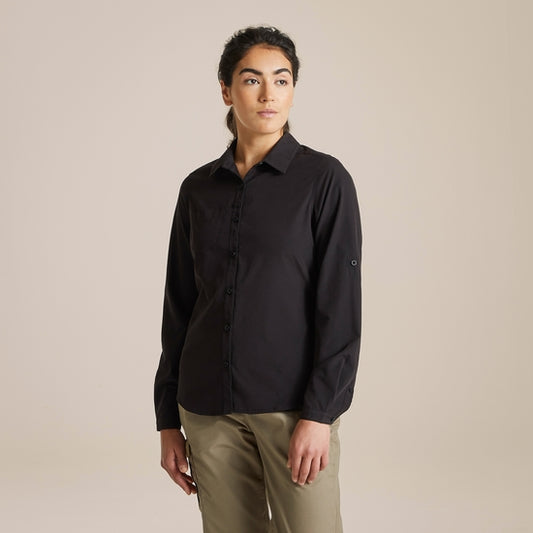 Women's Expert Kiwi Long Sleeved Shirt — Black