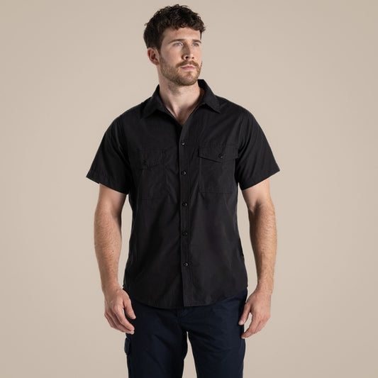 Men's Expert Kiwi Short Sleeved Shirt — Black
