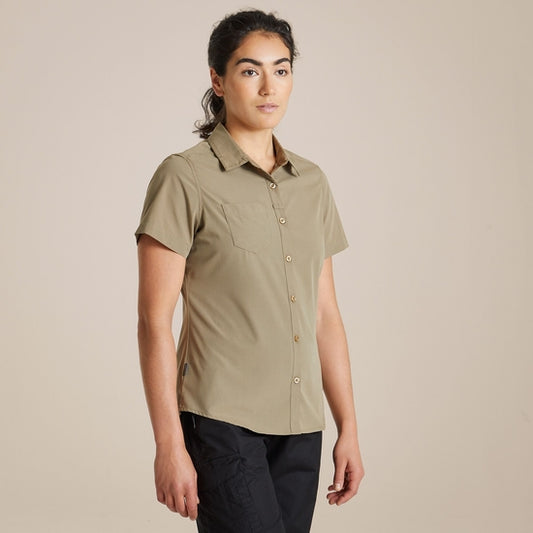 Women's Expert Kiwi Short Sleeved Shirt — Pebble