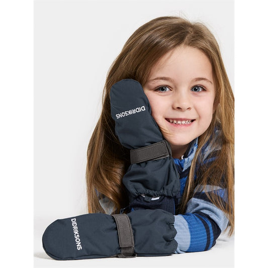 Didriksons Biggles Zip Mittens 9 — Navy