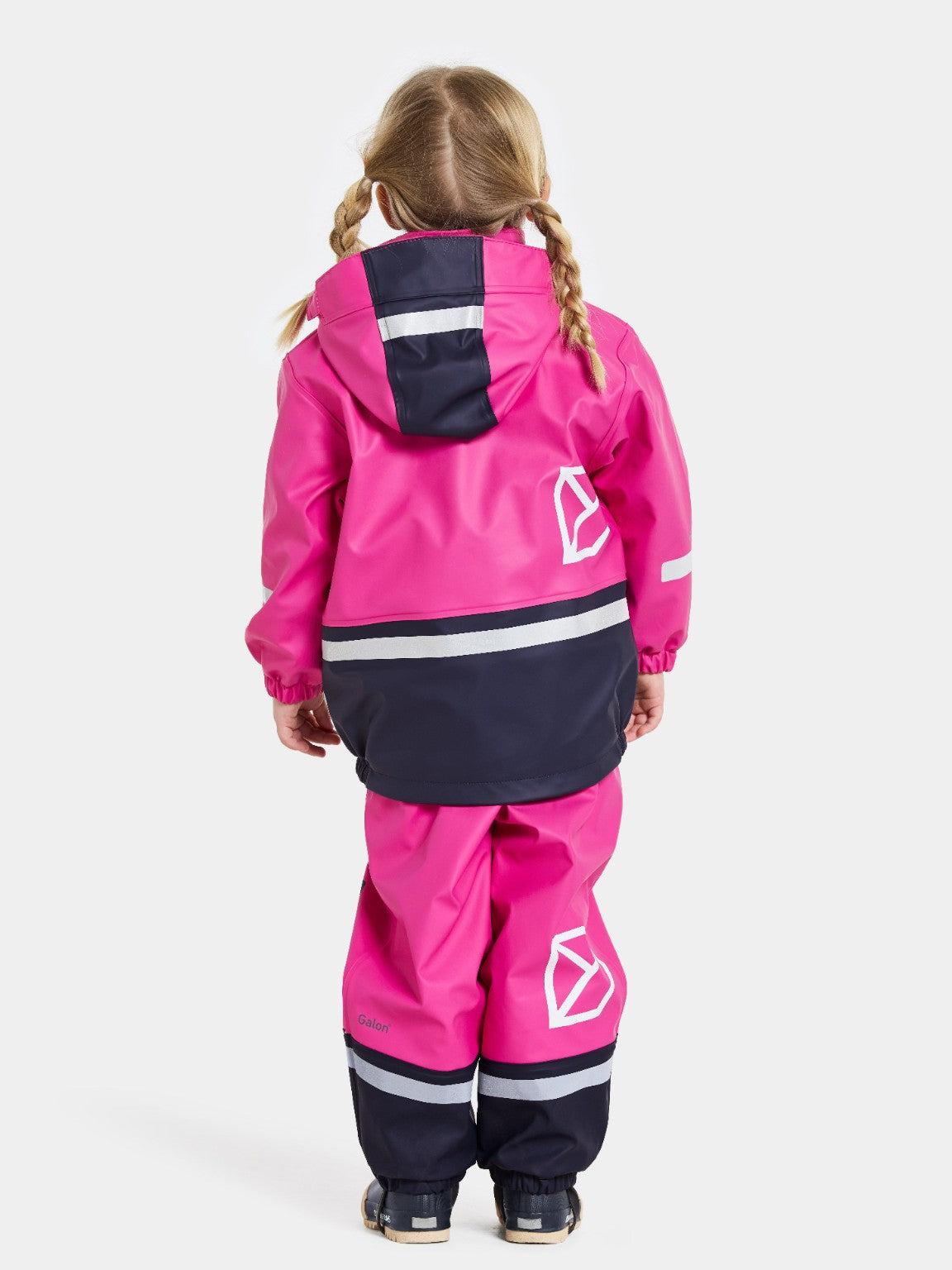 Didriksons Boardman Kids Set – Plastic Pink, model back