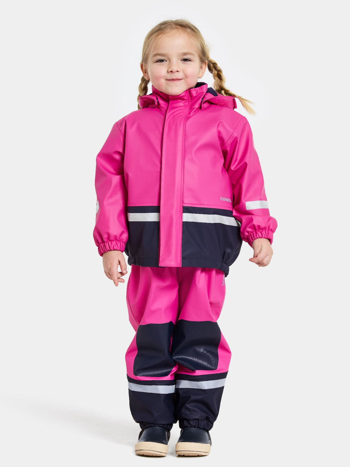 Didriksons Boardman Kids Set – Plastic Pink, model front