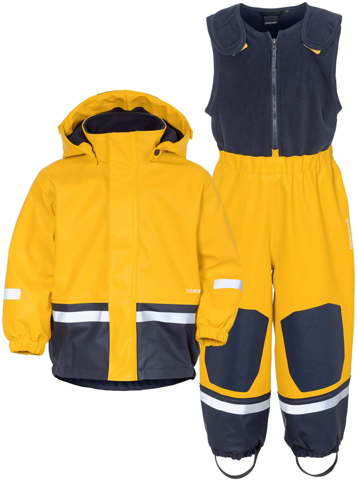 Didriksons Boardman Kids Set – Oat Yellow (321), front view