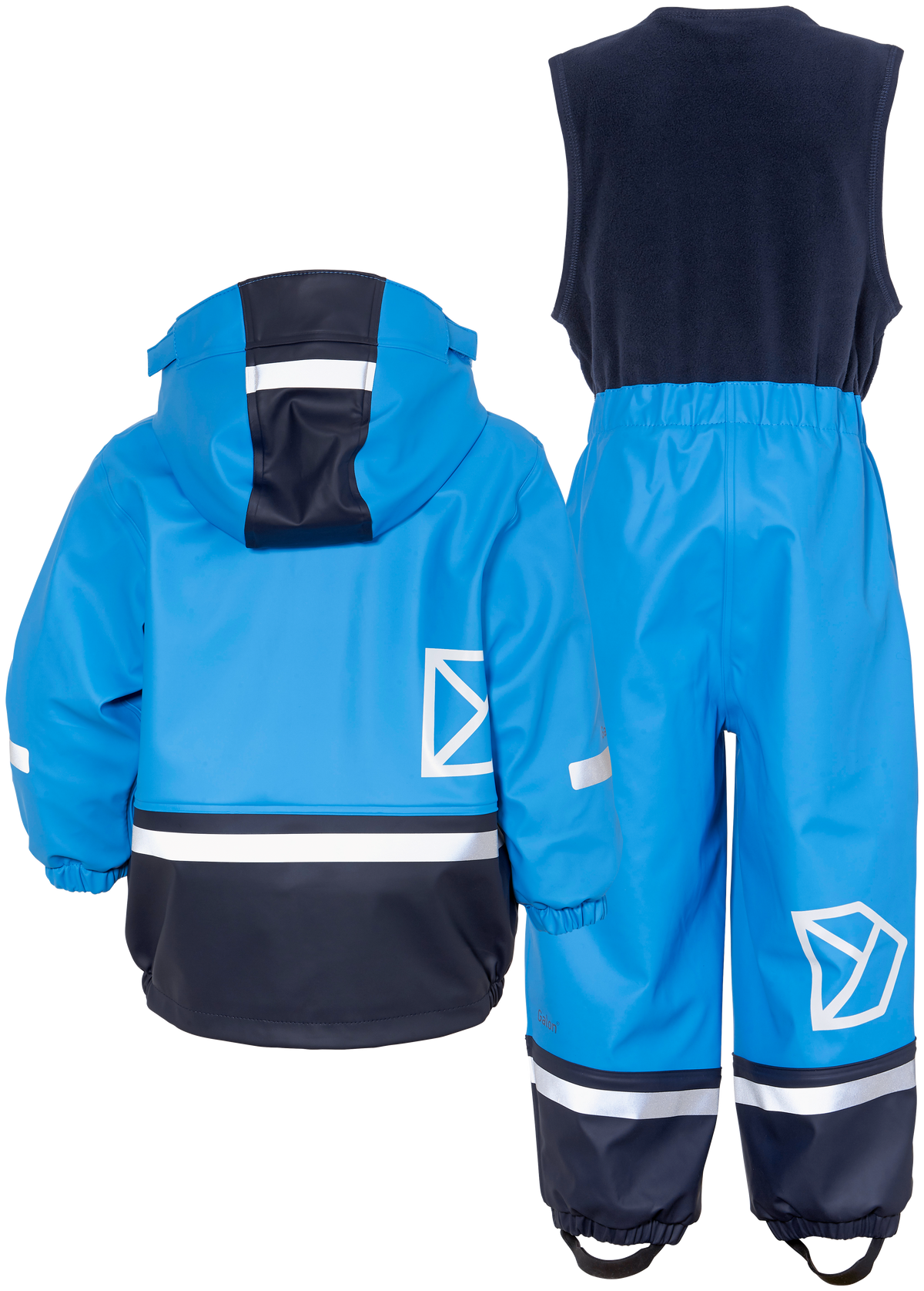 Didriksons Boardman Kids Set – Sharp blue (332), back view