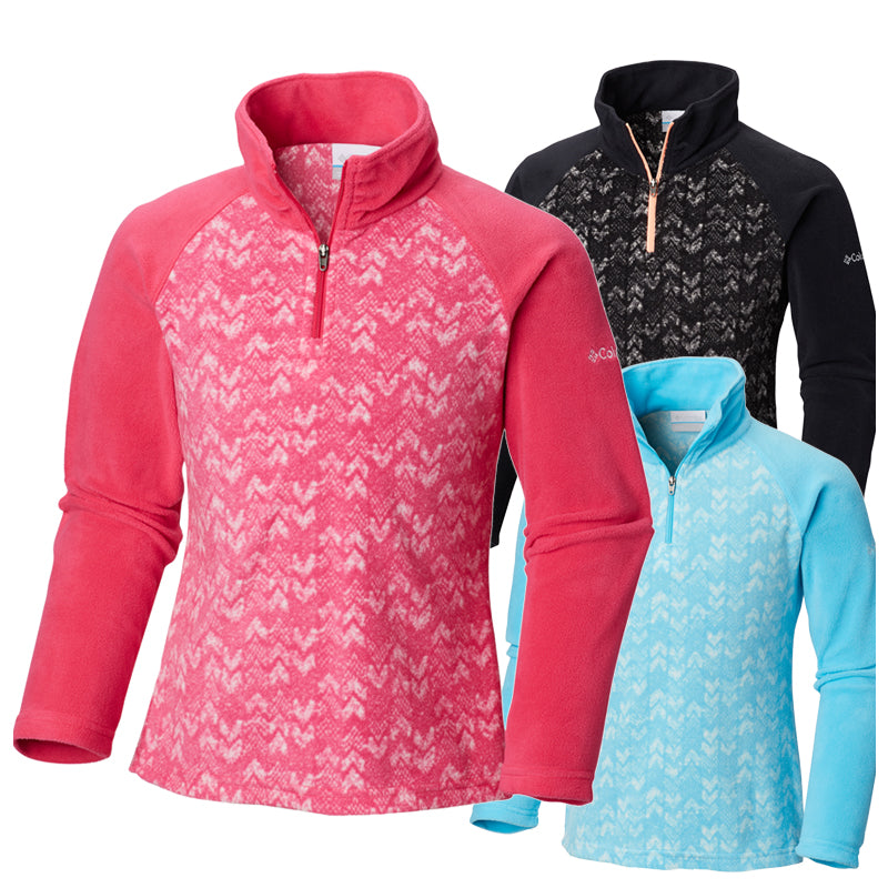 Columbia Girls Glacial II Print Half Zip Fleece
