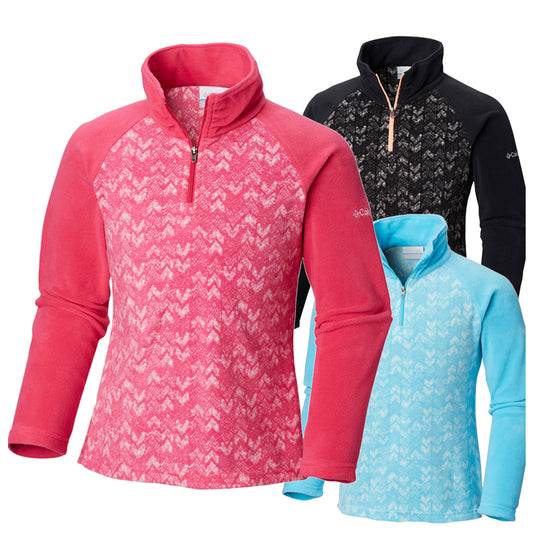 Columbia Girls Glacial II Print Half Zip Fleece