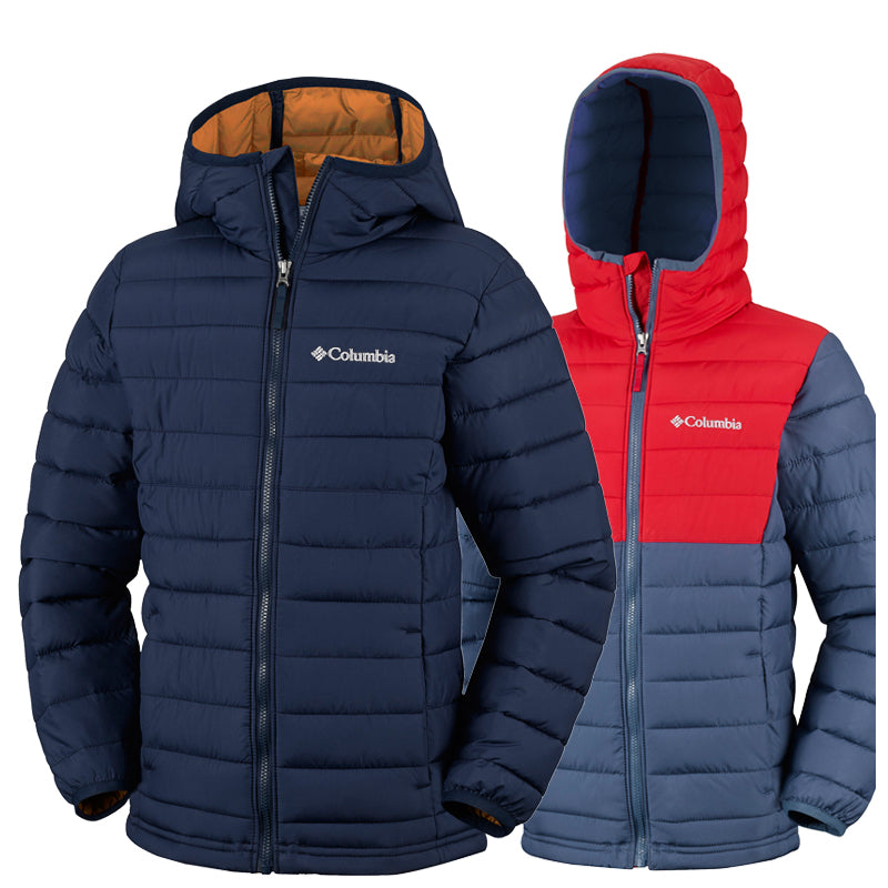 Columbia Boys Powder Lite Hooded Jacket with Omni-Heat