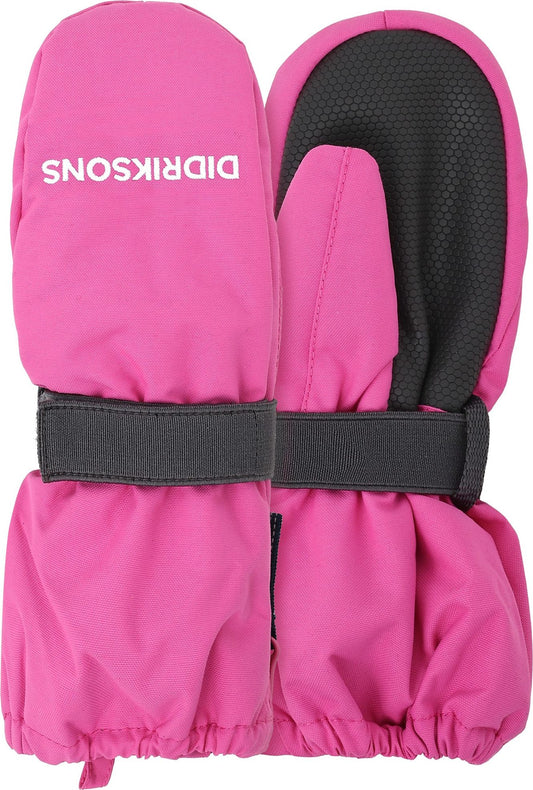 Didriksons Biggles Zip Mittens 8 — Sweet Pink