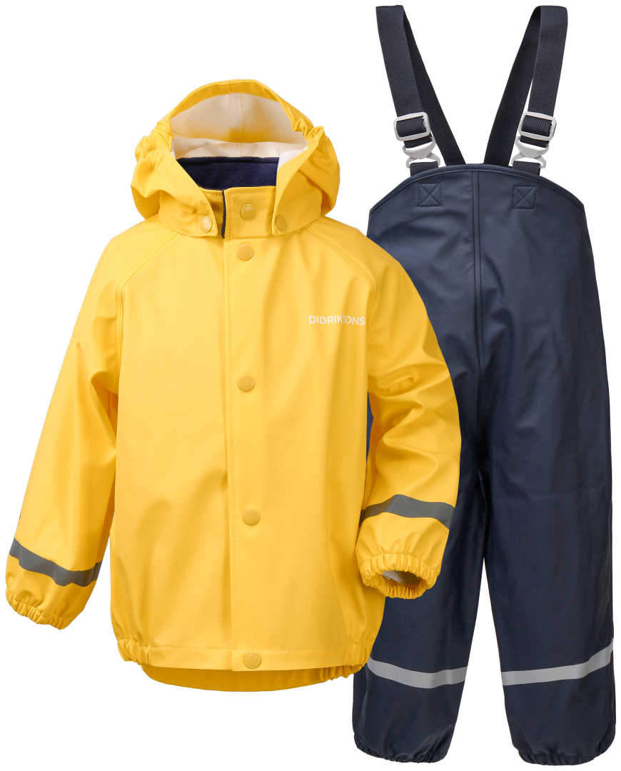 Didriksons Slaskeman Childrens Set — Pollen Yellow